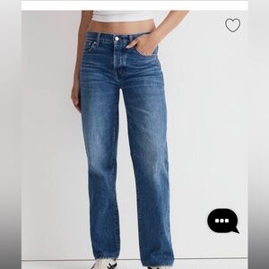 Madewell low slung straight jeans